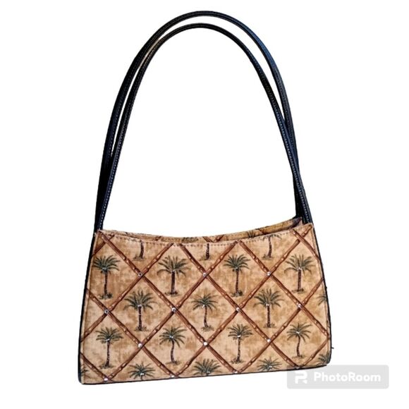 Palm Tree Hardbody Top Handle Shoulder Bag - Picture 1 of 8